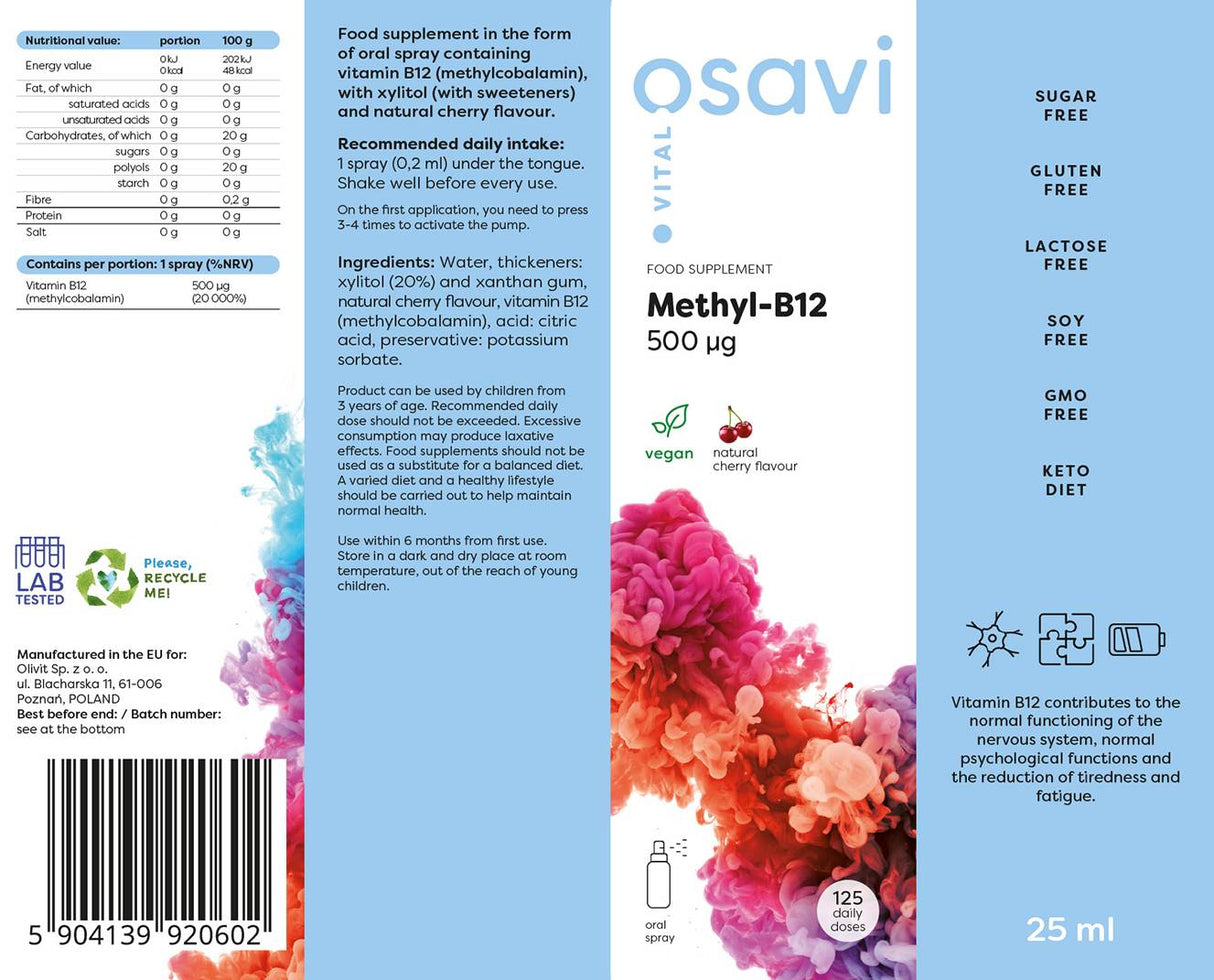 Methyl B-12 Mundspray/500 µg pro Spray – 25 ml
