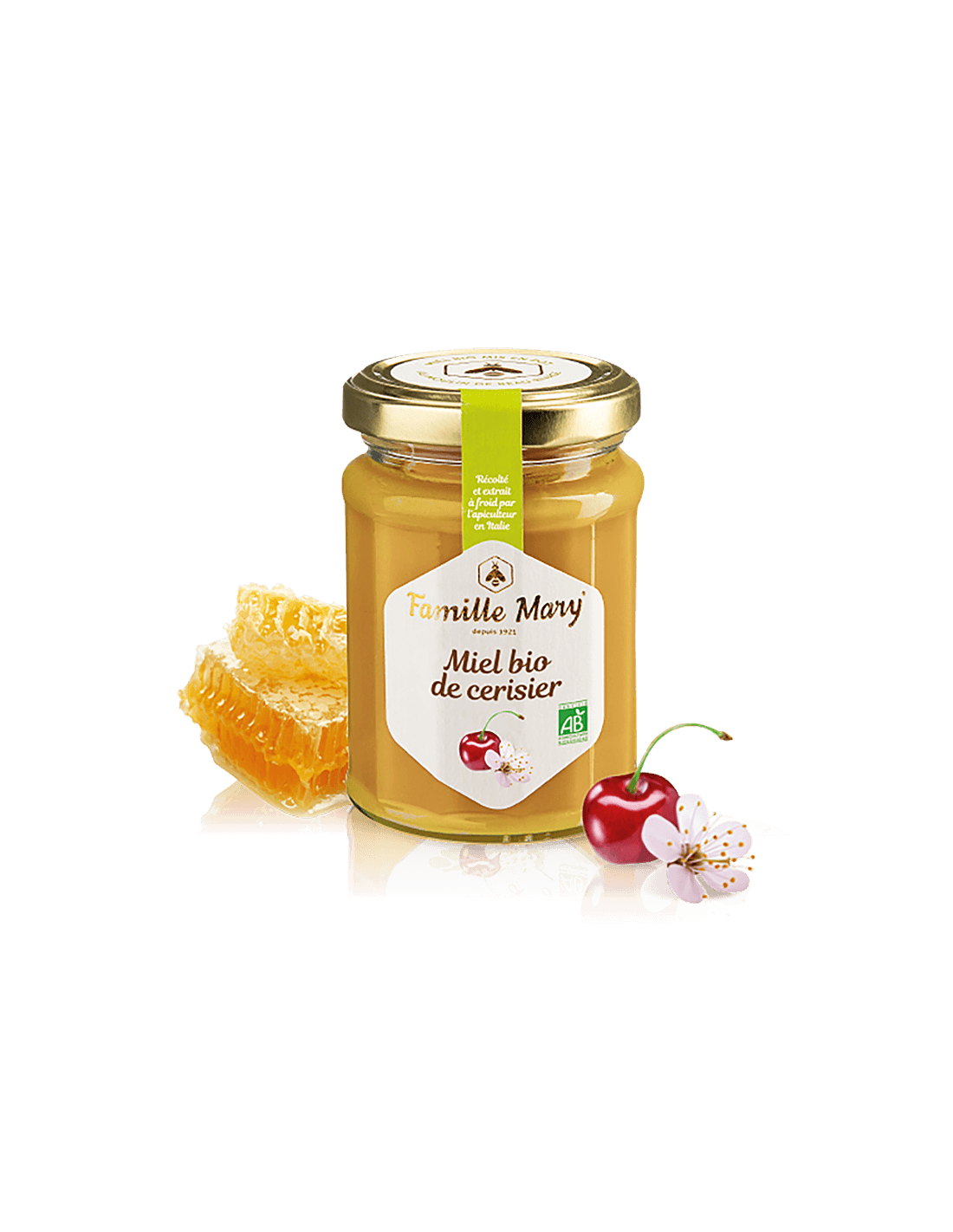 Miel bio de cerisier/Bio-Kirschblütenhonig, 230 g Famille Mary