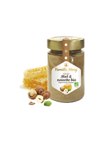 Bio-Farbhonig mit Haselnüssen – Miele et Noisette Bio, 240 g
