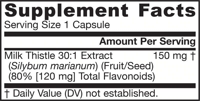 Mariendistel 150 mg | Standardisierter 30:1-Extrakt – 100 Kapseln