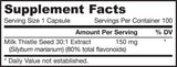 Mariendistel 150 mg | Standardisierter 30:1-Extrakt – 200 Kapseln