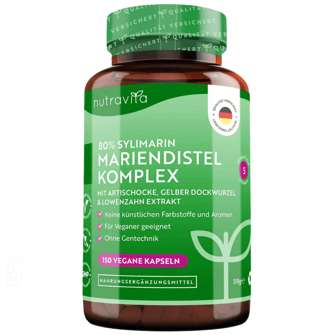Mariendistel-Komplex (80 % Silymarin) – 150 Kapseln <tc>Nutravita</tc>