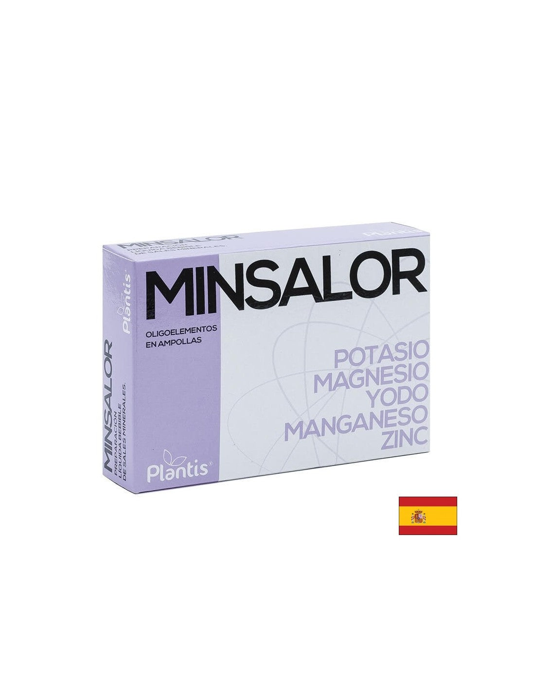 Minsalor Oligoelementos – Kalium, Magnesium, Jod, Mangan, Zink/Zur Gewichtsreduktion, 20 Ampullen zum Trinken.<tc>san</tc>ia