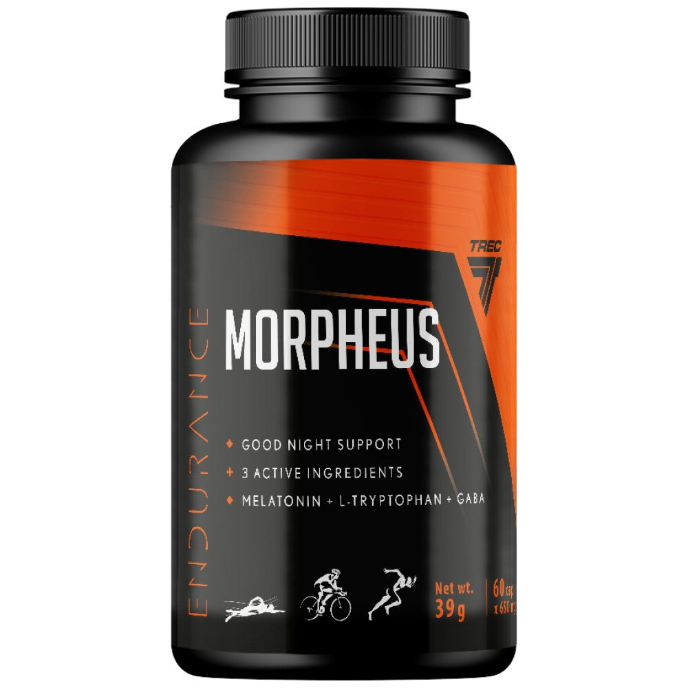 Morpheus Ausdauer | Gute-Nacht-Unterstützung mit Melatonin, L-Tryptophan und Gaba – 60 Tabletten