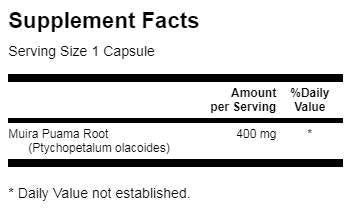 Muira Puama Wurzel 400 mg 90 Kapseln