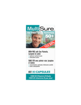 MultiSure® Men 50+/Multivitamine für Männer 50+ (mit Lutein, Lycopin und Sägepalme), 80 Kapseln