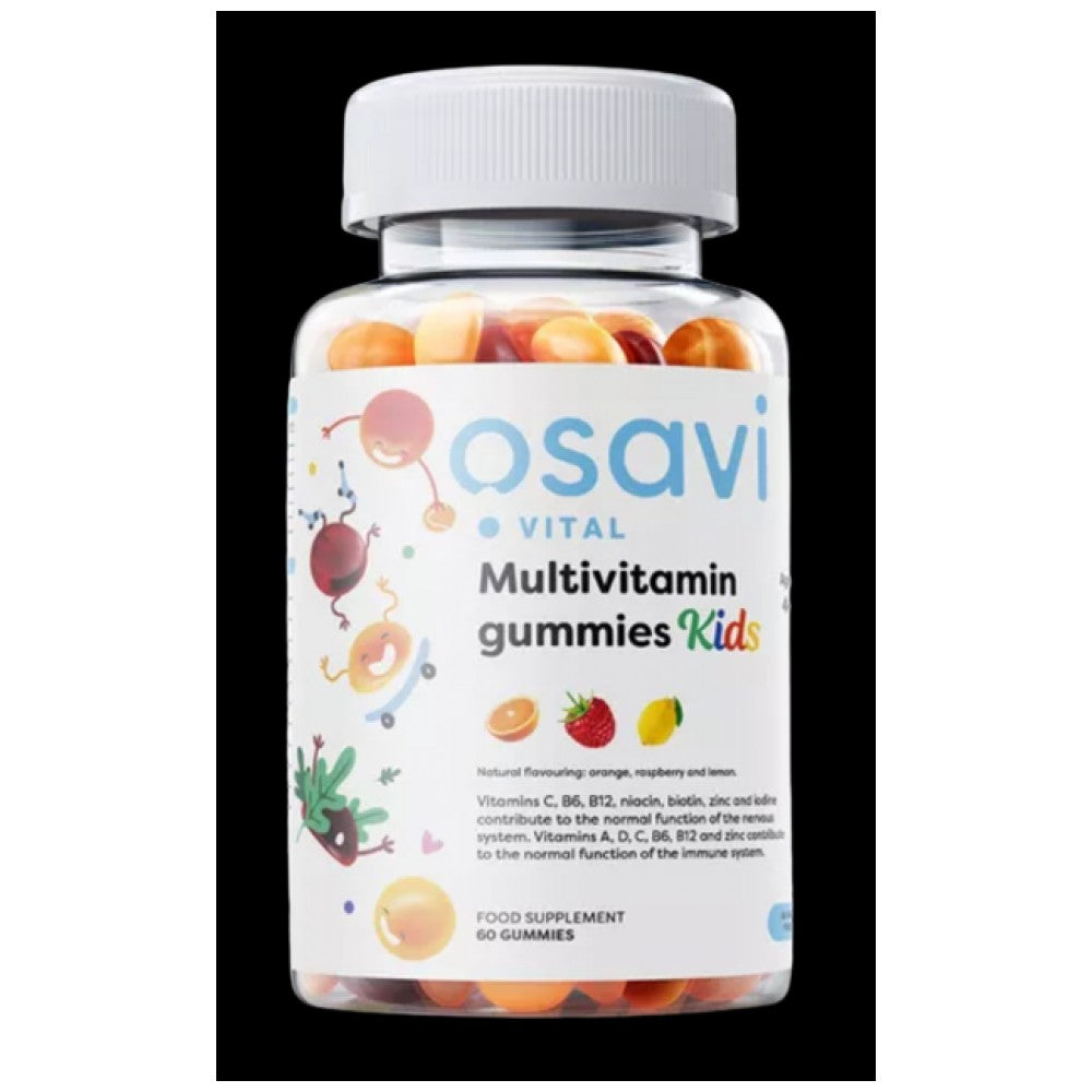 Multivitamin-Gummis für Kinder | Zuckerfrei – 60 Gummibärchen