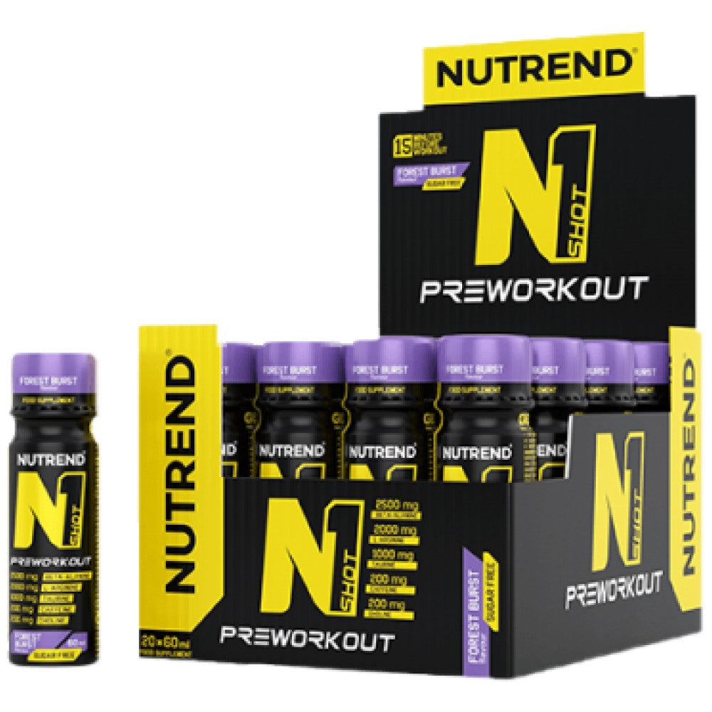 N1 Pre-Workout Shot – 20 x 60 ml