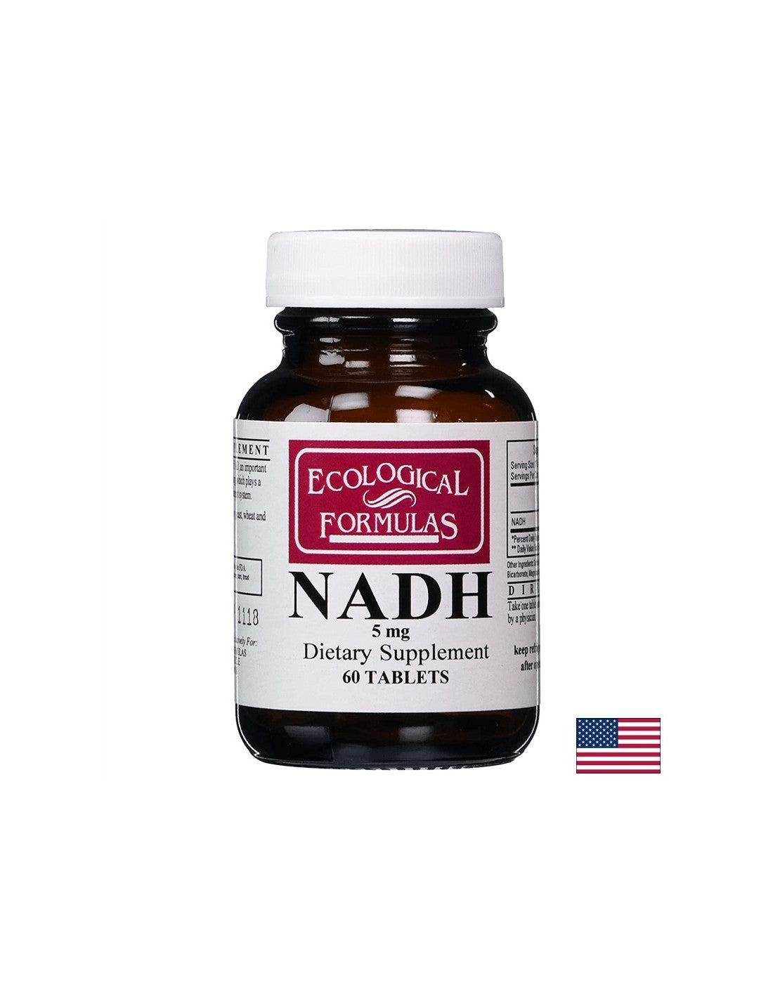 NADH (Nicotinamidadenindinukleotid), 60 Tabletten Ecological Formulas