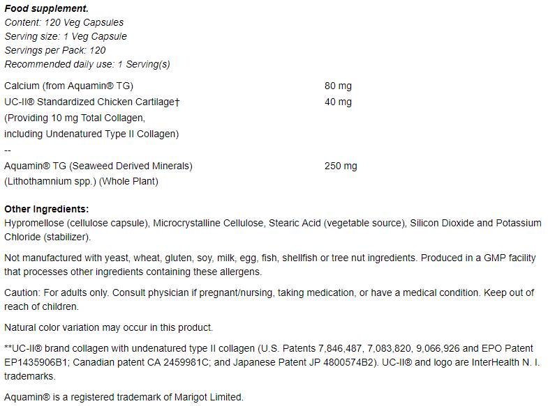UC II / Typ 2 Kollagen 40 mg - 120 Kapseln