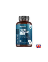 Junge Haut – Gesunde Gelenke – Hydrolysiertes Meereskollagen, Vitamin C, Hyaluronsäure, Zink und Coenzym Q10, 120 Kapseln