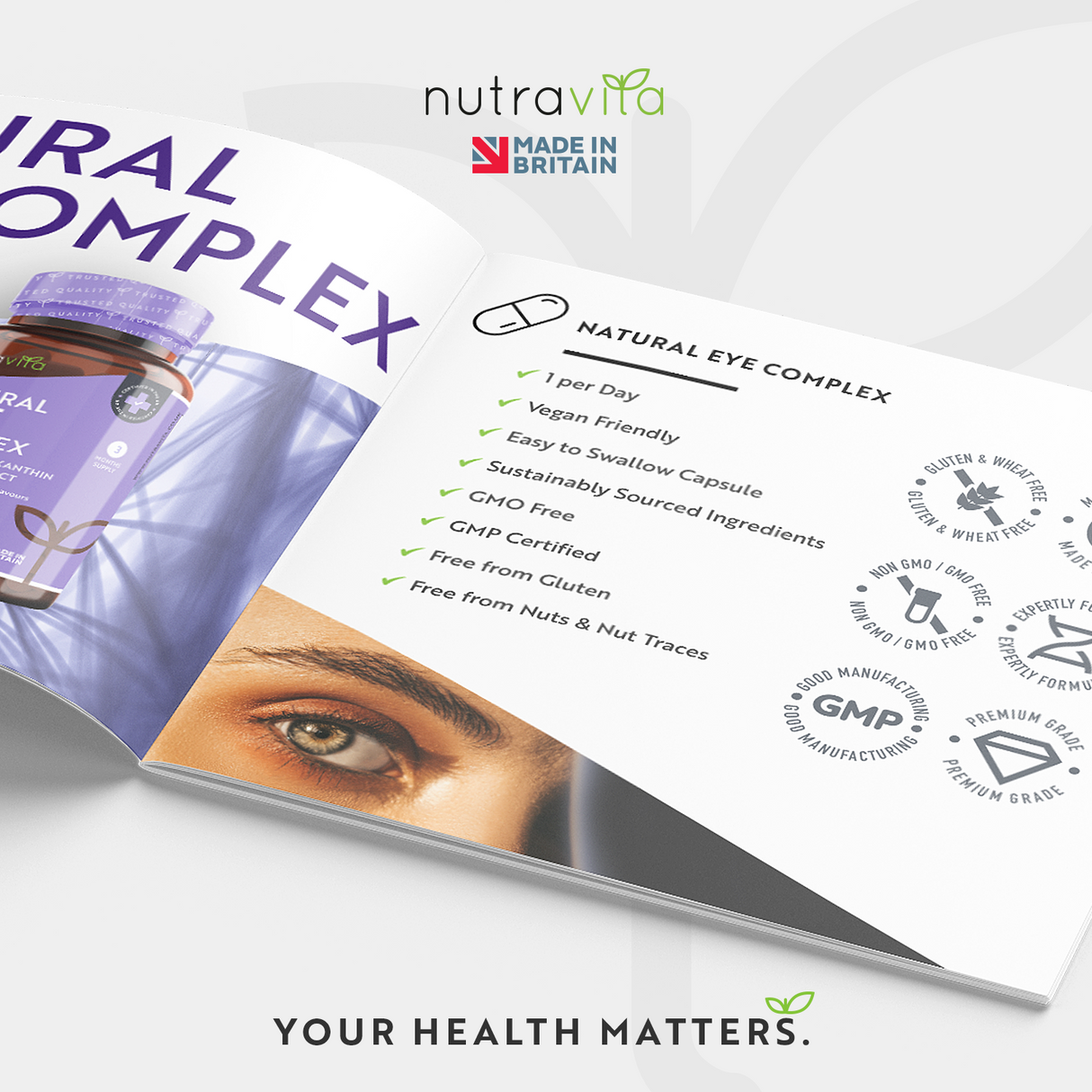 Augenvitamine /natürlich/ - Natural Eye Complex 90 vegane Kapseln