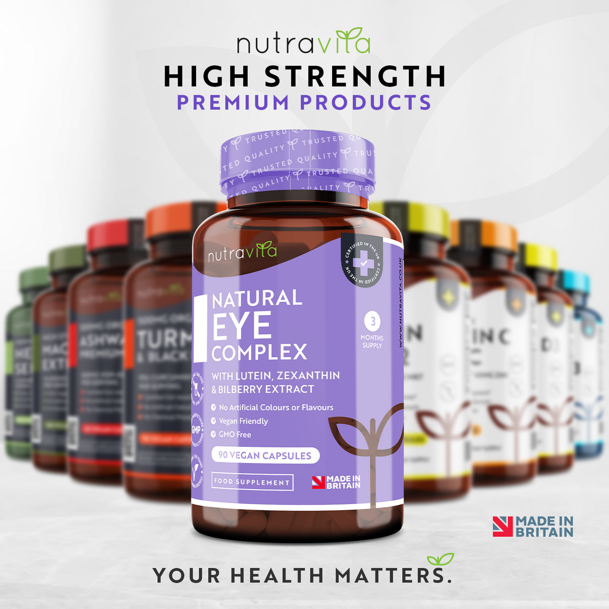 Augenvitamine /natürlich/ - Natural Eye Complex 90 vegane Kapseln