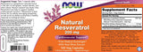Natürliches Resveratrol 200 mg – 120 Kapseln