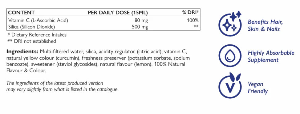 Natürliches Silica+ /500 ml, 33 Dosen/ <tc>Swedish Nutra</tc>