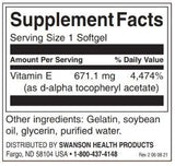 Natürliches Vitamin E 1000 IE – 100 Gelkapseln