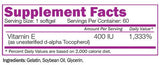 Natürliches Vitamin E 400 IE – 60 Gelkapseln