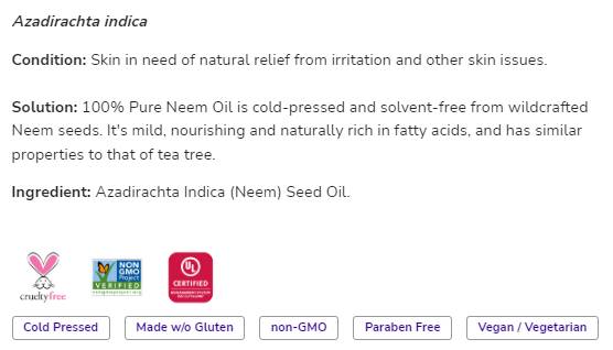 Neemöl | 100 % reine Azadirachta Indica – 30 ml