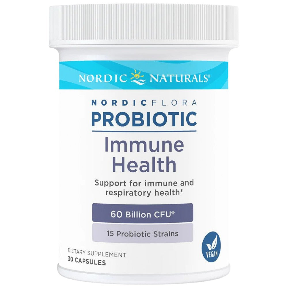 Nordic Flora Probiotische Immungesundheit | 60 Milliarden aktive Zellen – 30 Kapseln