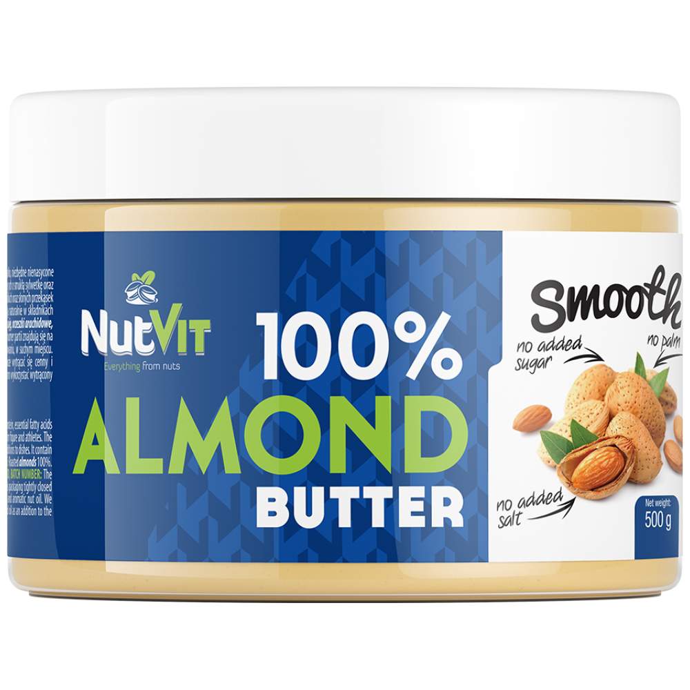 100% Mandelbutter glatt 500 Gramm