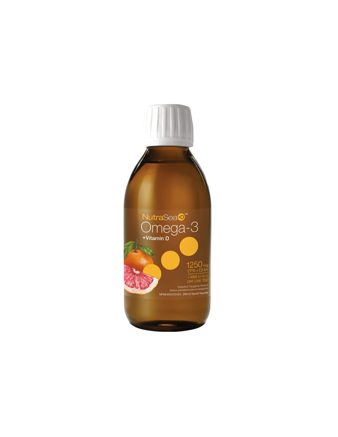 NutraSea+ D™ Omega-3 1250 mg + Vitamin D 1000 IE – Omega-3 + Vitamin D3, 200 ml Nature's Way