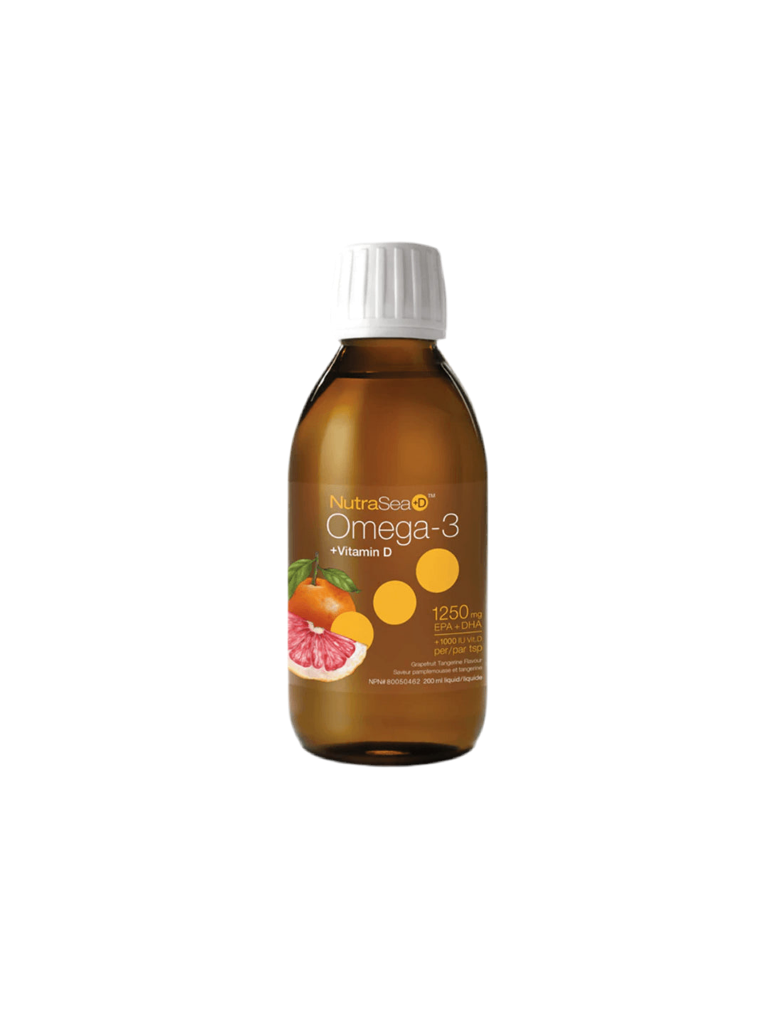 NutraSea+ D™ Omega-3 1250 mg + Vitamin D 1000 IE – Omega-3 + Vitamin D3, 200 ml Nature's Way