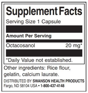 Octaco<tc>san</tc>ol 20 mg | Maximale Stärke - 30 Kapseln