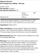 Pfefferminzöl 200 mg – 120 Kapseln