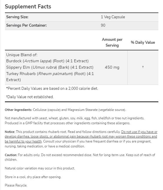 Ojibwa-Kräuterextrakt 450 mg – 180 Kapseln