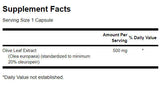 Olivenblattextrakt 500 mg – 120 Kapseln
