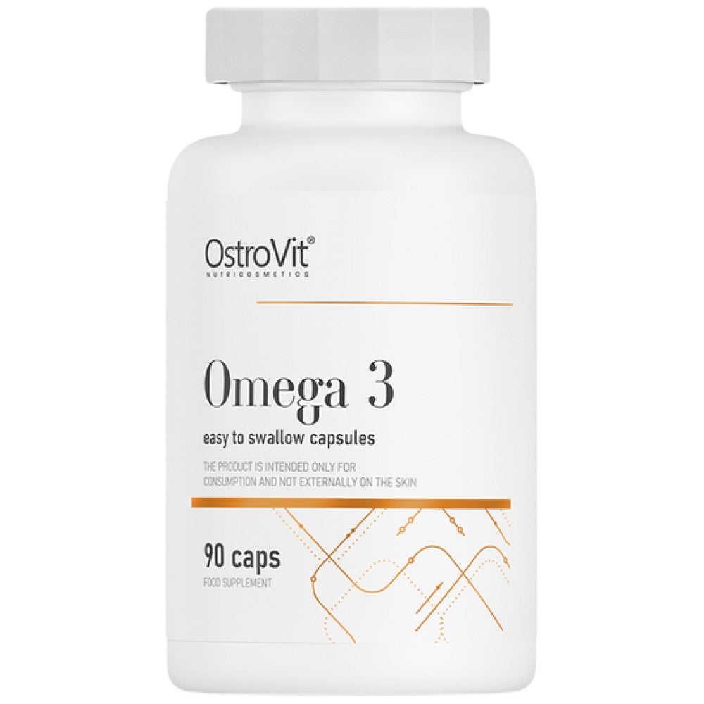 Omega 3 500 mg | Leicht zu schluckende 90 Gelkapseln