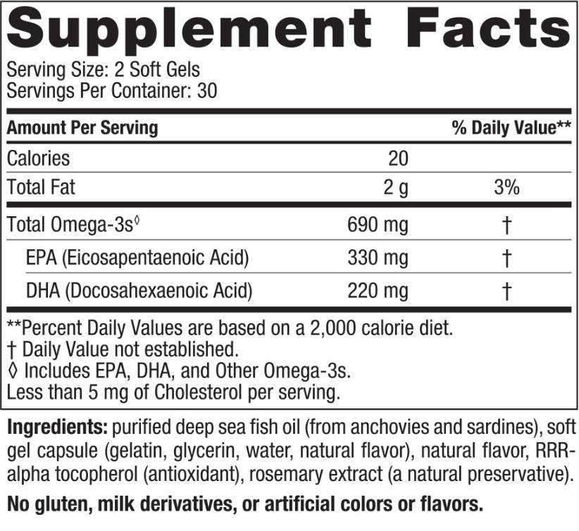 Omega-3 690 mg – 60 Kapseln