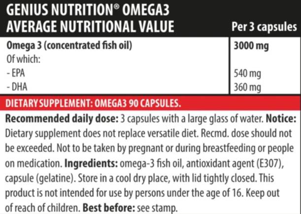 Omega 3 - 90 Gelkapseln