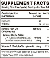 Omega-3 BP Optimum | Mit Vitamin E – 60 Gelkapseln