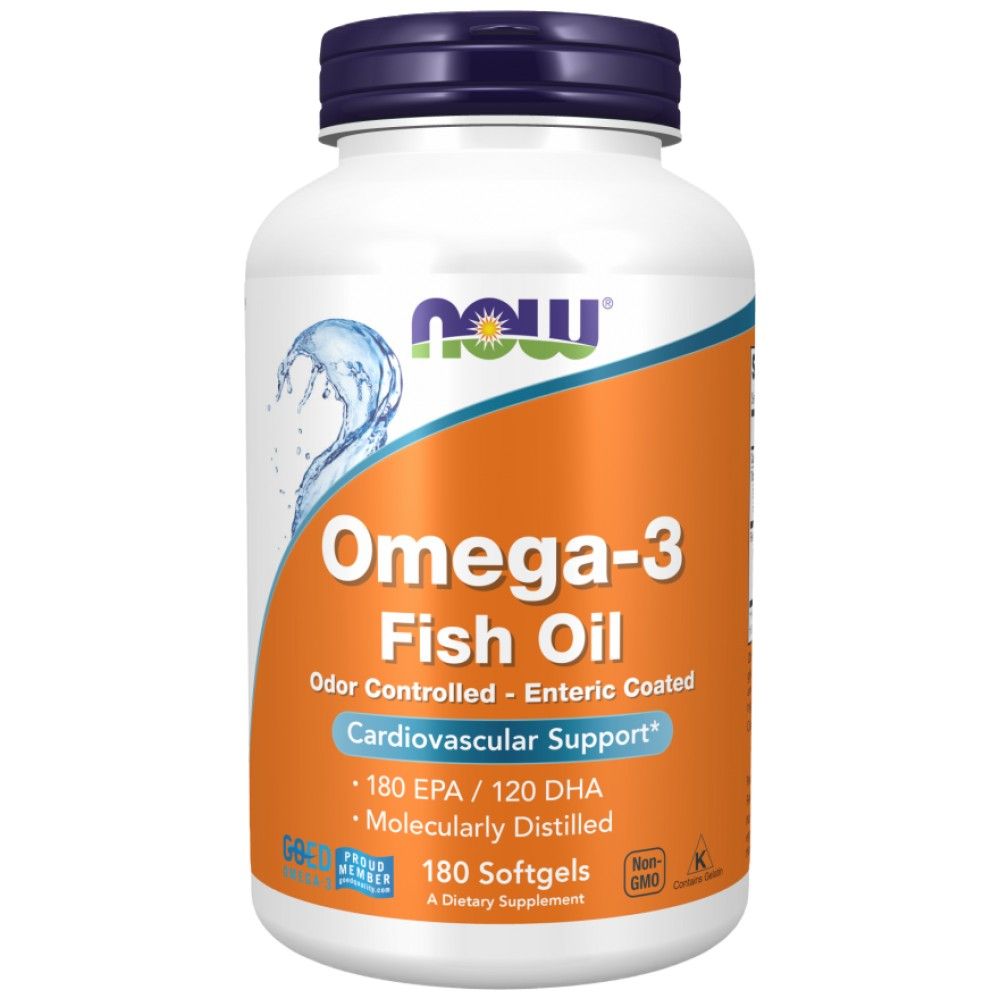 Omega-3 magensaftresistent beschichtet – 180 Kapseln