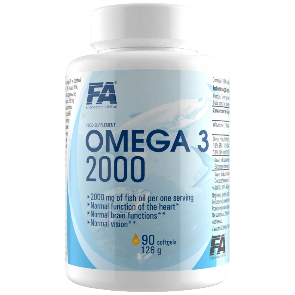 Omega-3-Fischöl 2000 – 90 Gelkapseln