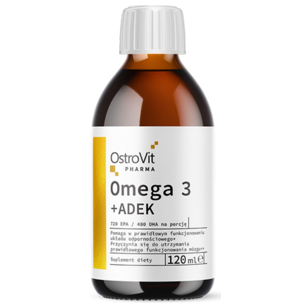 Omega-3-Flüssigkeit + ADEK | Vitamin A + D + E + K 120 ml