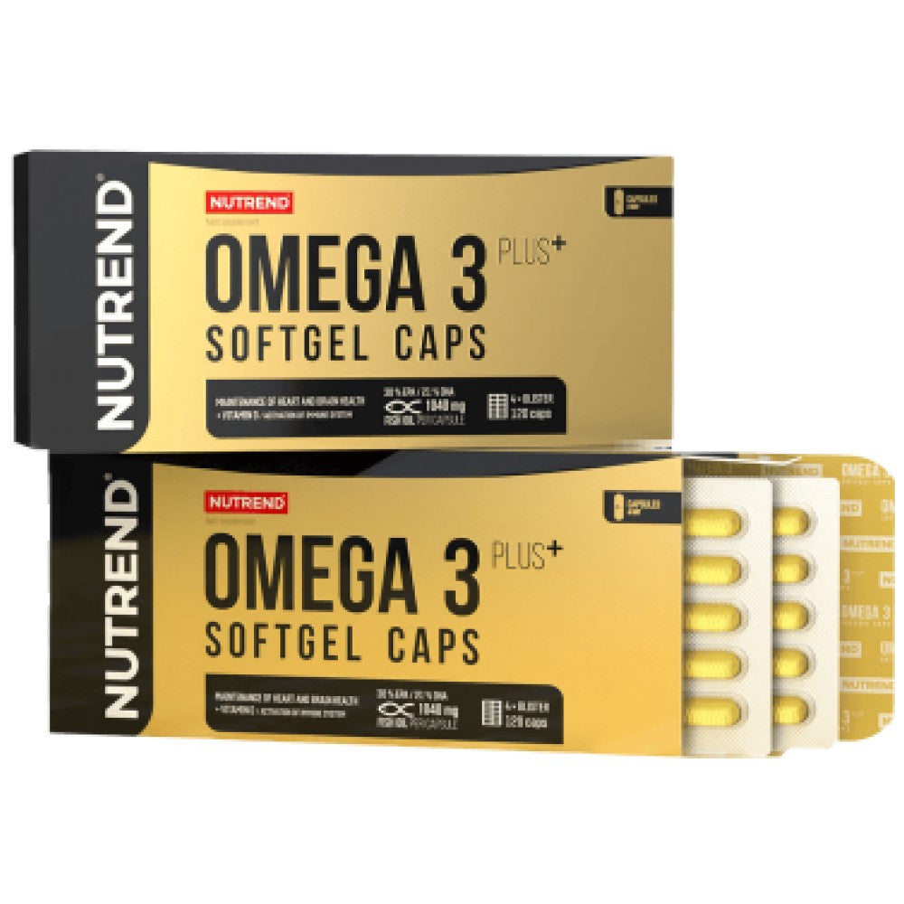 Omega 3 Plus Komprimierte Kapseln – 120 Gelkapseln