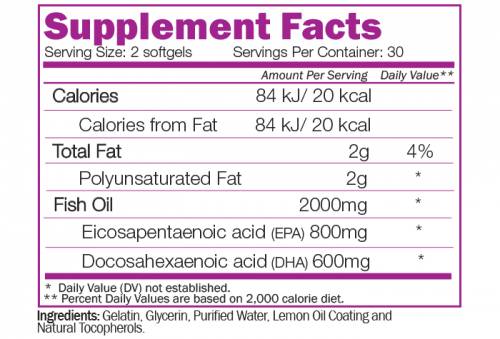 Omega 3PLE Strength – 60 Gelkapseln