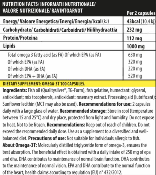 Omega-3T – 100 Gelkapseln