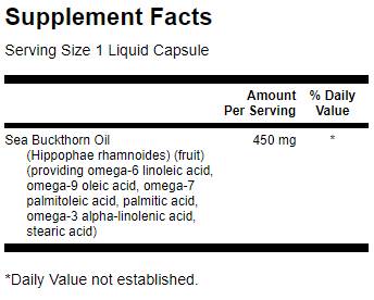 Omega-7-Öl aus Sanddornöl 30 Kapseln