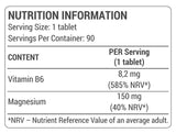 Organisches Magnesium + B6 – 90 Tabletten