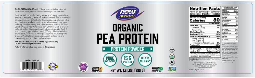 Bio-Erbsenprotein – 680 Gramm