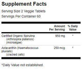 Bio-Spirulina und Astaxanthin – 120 Tabletten