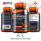 Bio-Kurkuma 1340 mg mit schwarzem Pfeffer und Ingwer/180 Kapseln, 90 Dosen/ <tc>Nutravita</tc>