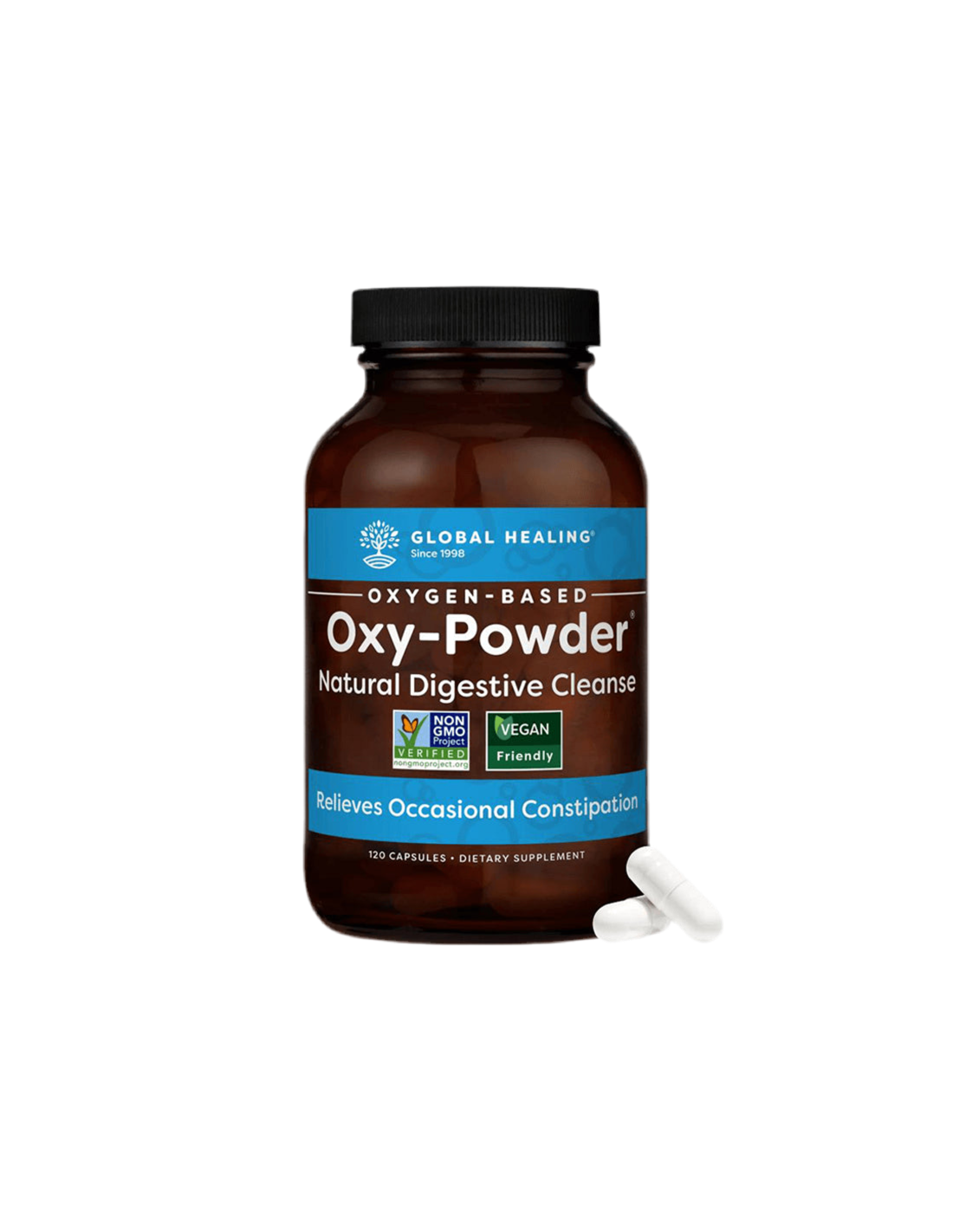 Oxy-Powder Natural Digestive Cleanse – Natürliche Verdauungsreinigung, 60 Kapseln Global Healing
