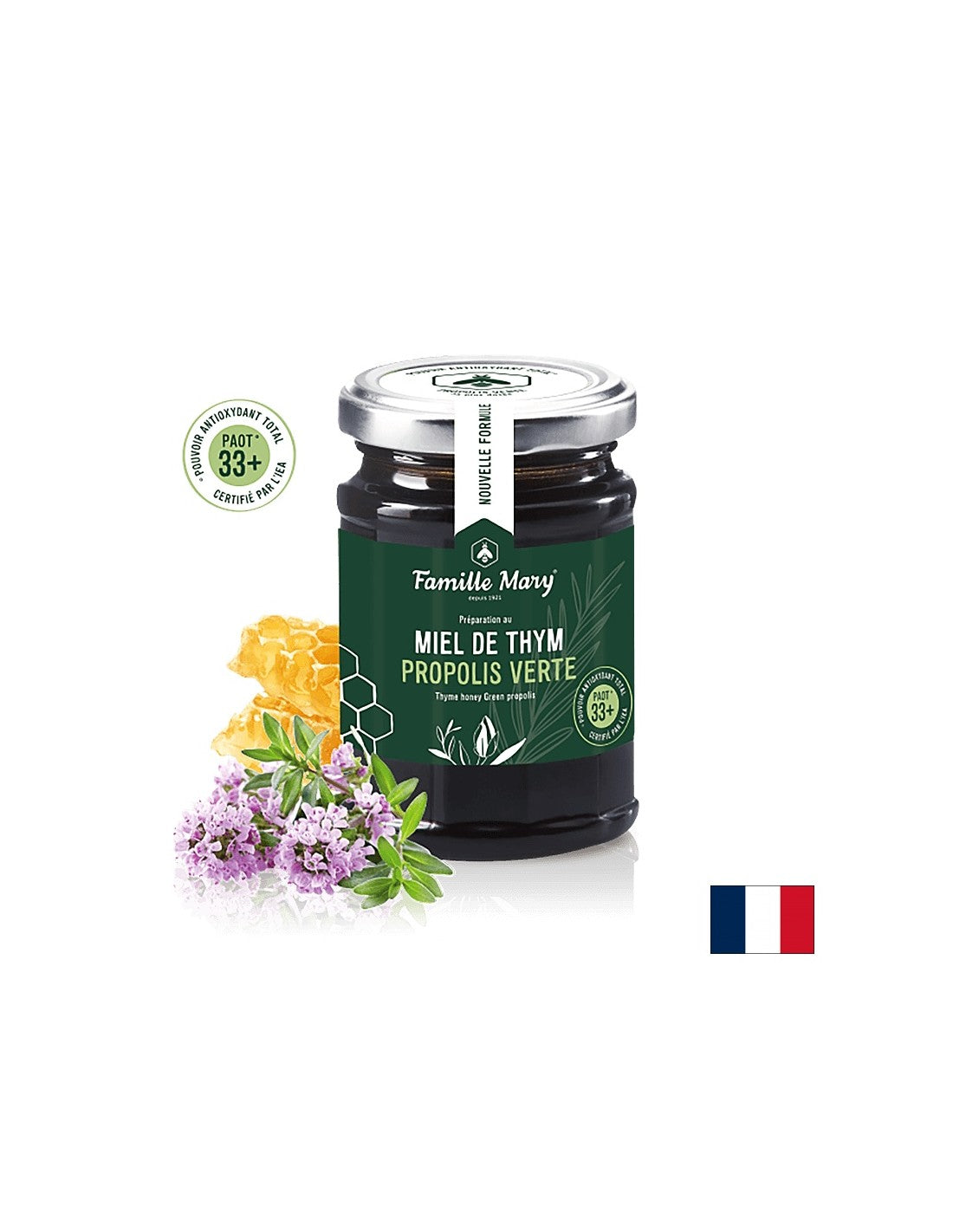 Honig aus wildem Thymian + grünes Propolis (PAOT® 33+), 200 g