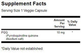 PQQ 10 mg/Pyrrolochinolinchinon – 30 Kapseln