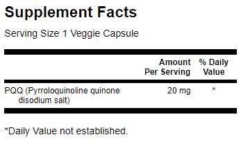PQQ 20 mg/Pyrrolochinolinchinon – 30 Kapseln