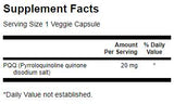 PQQ 20 mg/Pyrrolochinolinchinon – 30 Kapseln